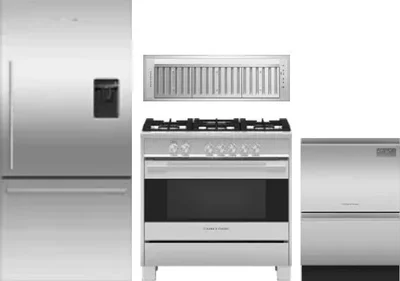 4 Piece Package Includes Refrigerator, Range, Hood And Dishwasher